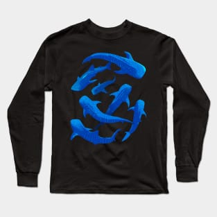 Shark Whale pattern Long Sleeve T-Shirt